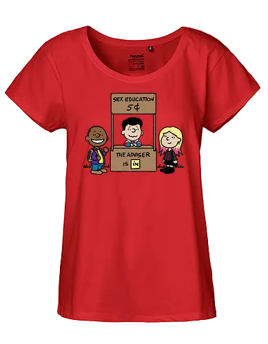 The Adviser! - tv, Sex Ed, Education, comic, mashup - Fairtrade Girl Shirt