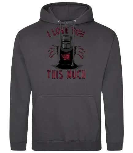 This Much! - black knight, movie, monty, python, ritter der kokosnuss, hug - Standard Hoodie