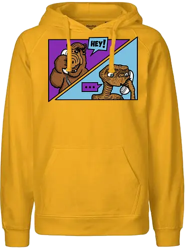 Extraterrestrial Call! - alien, Alien Life Form, mashup, tv, fun, Call home, et, Nach hause telefoAutomataen - Fairtrade Hoodie