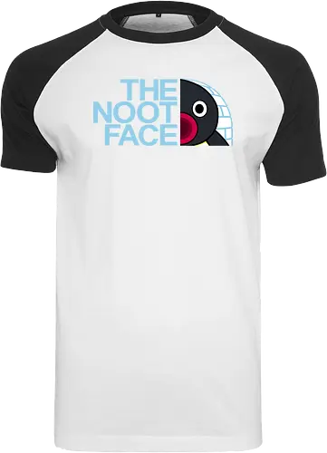 The Noot Face! - Noot, pinguin, Pingu, mashup, face - Raglan T-Shirt