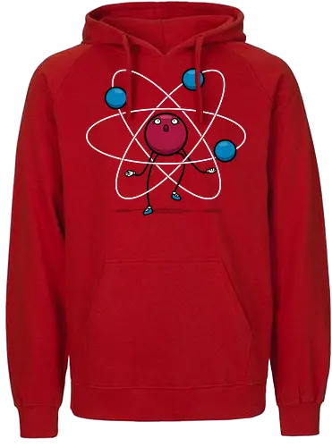 Chemi's Tricks! - science, atom, Neutron, Juggle, Jonglieren, fun, wissenschaft - Fairtrade Hoodie