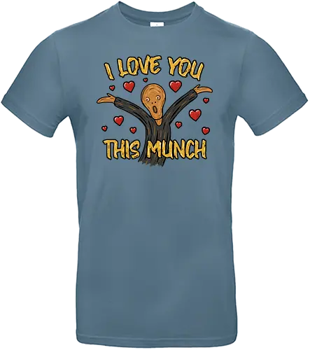 This Munch! - fun, art, kunst, Munch, Edvard Munch, der schrei, love, pun, Witz, scream - Standard T-Shirt