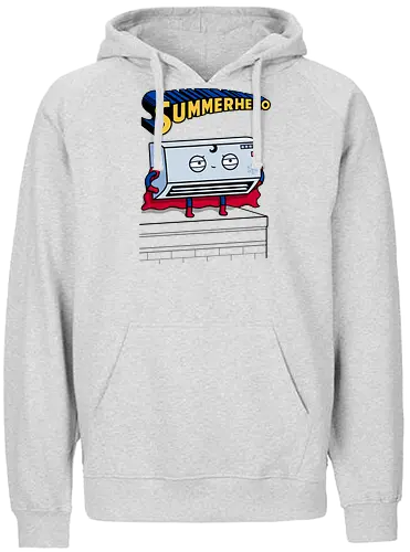 Summerhero! - fun, summer, hero, Aircondition, held, Klimaanlage, Ht - Fairtrade Hoodie