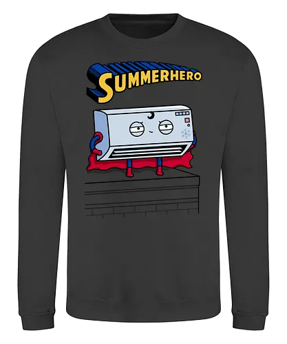 Summerhero! - fun, summer, hero, Aircondition, held, Klimaanlage, Ht - Sweatshirt