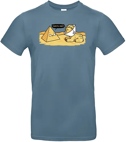 Acute Tourism! - tourist, Ägypten, pyramide, Sphynx, Wüste - Standard T-Shirt