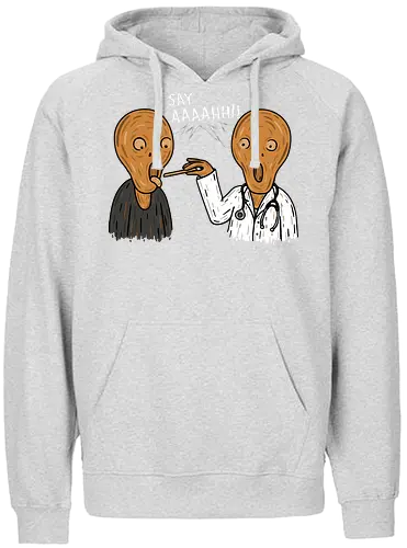 Doctor Munch! - art, kunst, fun, joke, pun, der schrei, Edvard Munch, scrm - Fairtrade Hoodie