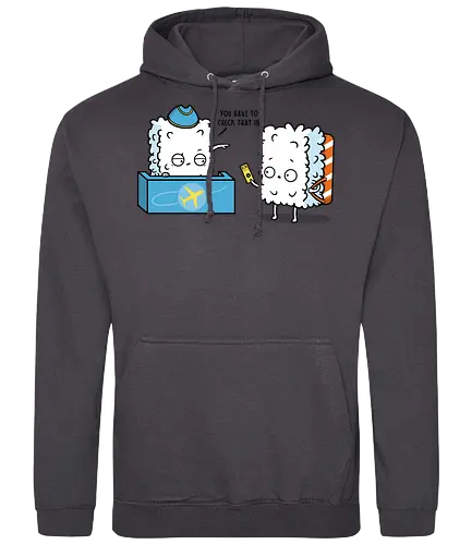 Sushi Check in! - sushi, check-in, flight, flug, flughafen - Standard Hoodie