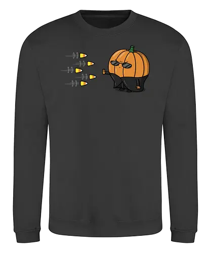 The Chosen Pumpkin! - pumpkin, Candycorn, mashup, matrix - Sweatshirt