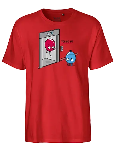 Elevator Question! - Balloons, Helium, Water Balloon - Fairtrade T-Shirt