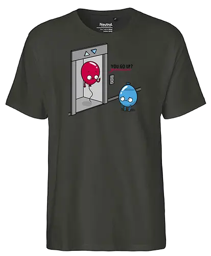Elevator Question! - Balloons, Helium, Water Balloon - Fairtrade T-Shirt
