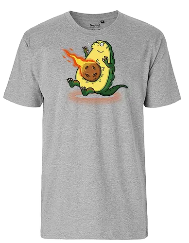 Avocalypse! - avocado, dinosaur, Flame, apocalypse - Fairtrade T-Shirt