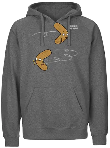 Insecure Boomerang! - Boomerang, key, Door - Fairtrade Hoodie