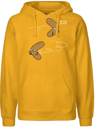 Insecure Boomerang! - Boomerang, key, Door - Fairtrade Hoodie