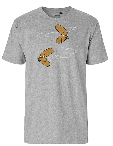 Insecure Boomerang! - Boomerang, key, Door - Fairtrade T-Shirt