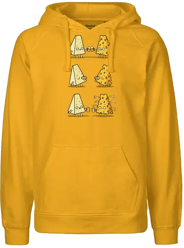 Cheeses Toasting! - cheese, beer, Cheers - Fairtrade Hoodie