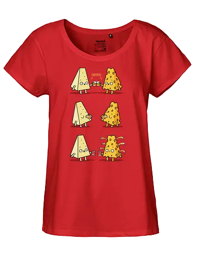 Cheeses Toasting! - cheese, beer, Cheers - Fairtrade Girl Shirt