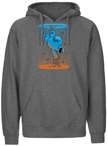 Infinite Persecution! - cookie, monster, portal, Gingerbrd man - Fairtrade Hoodie