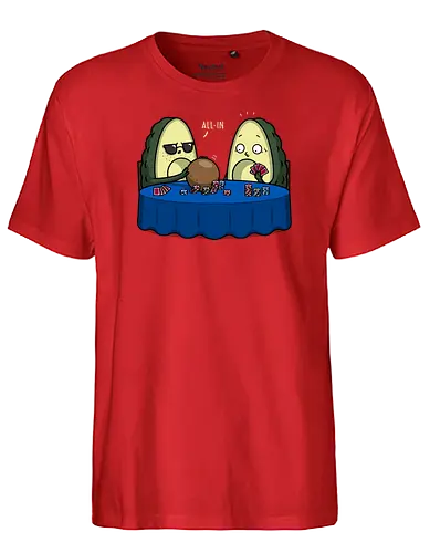 All-In! - avocado, poker, game - Fairtrade T-Shirt