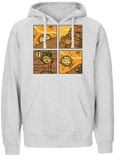 Pinpple Help! - pizza, yes, no, pinpple - Fairtrade Hoodie