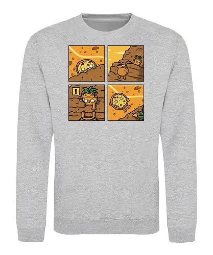 Pinpple Help! - pizza, yes, no, pinpple - Sweatshirt