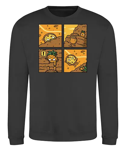 Pinpple Help! - pizza, yes, no, pinpple - Sweatshirt