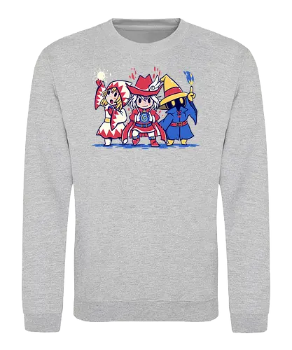The Three Mages - mage, magier, wizard, final, fantasy, jrpg, rpg, Class - Sweatshirt
