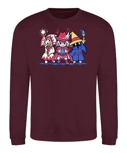 The Three Mages - mage, magier, wizard, final, fantasy, jrpg, rpg, Class - Sweatshirt