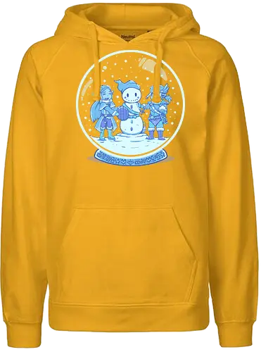 Breath of the Snow - Breath, wild, snow, winter, Snowman, Schneemann, schneekugel, Hero of Time - Fairtrade Hoodie