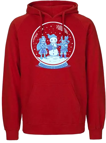 Breath of the Snow - Breath, wild, snow, winter, Snowman, Schneemann, schneekugel, Hero of Time - Fairtrade Hoodie