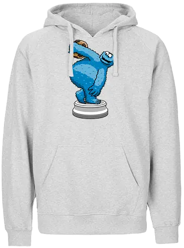 Cookiebolus! - cookie, monster, Throw, sports, Diskus, Discus - Fairtrade Hoodie