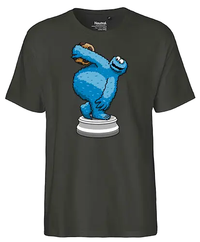 Cookiebolus! - cookie, monster, Throw, sports, Diskus, Discus - Fairtrade T-Shirt