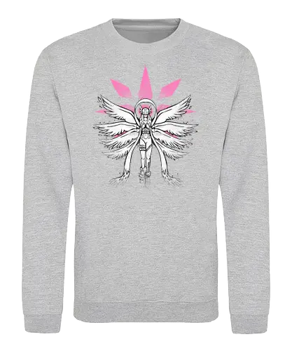 The Graffiti Angel - digital, monsters, angel, Digitation, light, licht - Sweatshirt