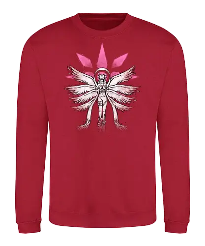 The Graffiti Angel - digital, monsters, angel, Digitation, light, licht - Sweatshirt