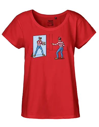 Finding Himself! - Finding Waldo, Wo ist Walter, mirror - Fairtrade Girl Shirt