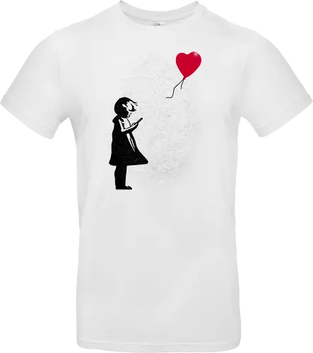 Girl with Phone! - girl, balloon, Phone, Kritik - Standard T-Shirt