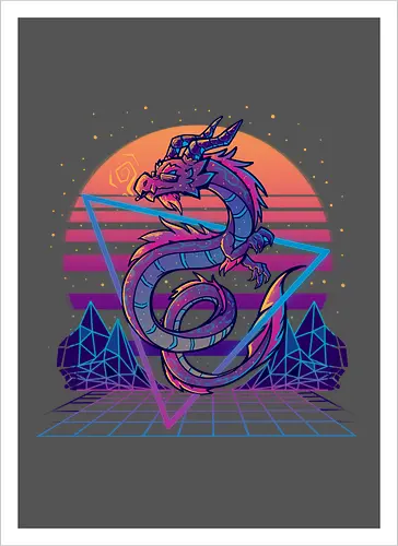 Dragon Aesthetic Retrowave