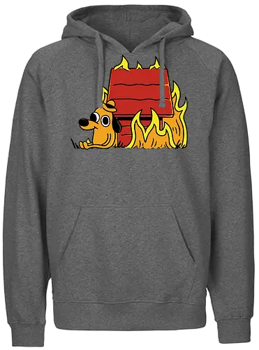 This is finuts! - This is fine, meme, fire, feuer - Fairtrade Hoodie