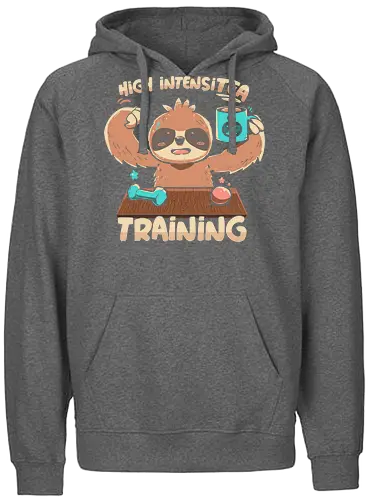High IntensiT Training Sloth - faultier, sloth, Intense, tee, workout, t - Fairtrade Hoodie