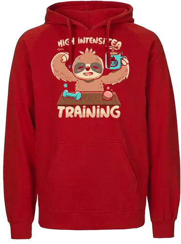 High IntensiT Training Sloth - faultier, sloth, Intense, tee, workout, t - Fairtrade Hoodie