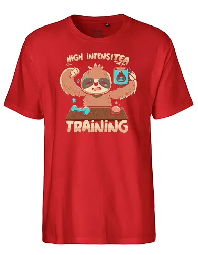 High IntensiT Training Sloth - faultier, sloth, Intense, tee, workout, t - Fairtrade T-Shirt