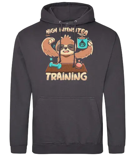 High IntensiT Training Sloth - faultier, sloth, Intense, tee, workout, t - Standard Hoodie