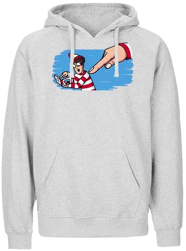 Finder Found! - waldo, suche, finden, wimmel - Fairtrade Hoodie