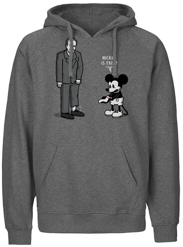Mickey is Free! - mouse, free, elf - Fairtrade Hoodie