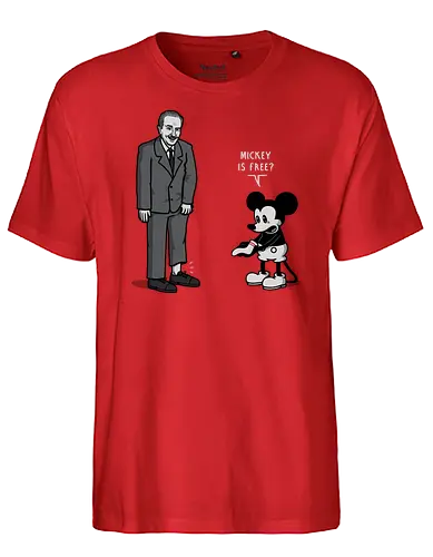 Mickey is Free! - mouse, free, elf - Fairtrade T-Shirt