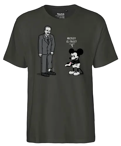 Mickey is Free! - mouse, free, elf - Fairtrade T-Shirt