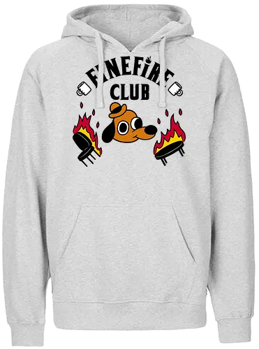 Fine Fire Club! - This is fine, meme, mashup - Fairtrade Hoodie