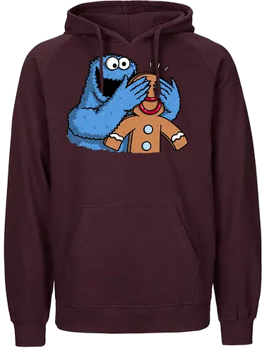 Monstrous Surprise! - Gingy, Cookie monster - Fairtrade Hoodie