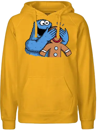 Monstrous Surprise! - Gingy, Cookie monster - Fairtrade Hoodie