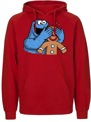 Monstrous Surprise! - Gingy, Cookie monster - Fairtrade Hoodie