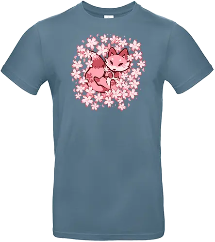 Cherry Blossom Fox - sakura, fuchs, fox, kitsune - Standard T-Shirt